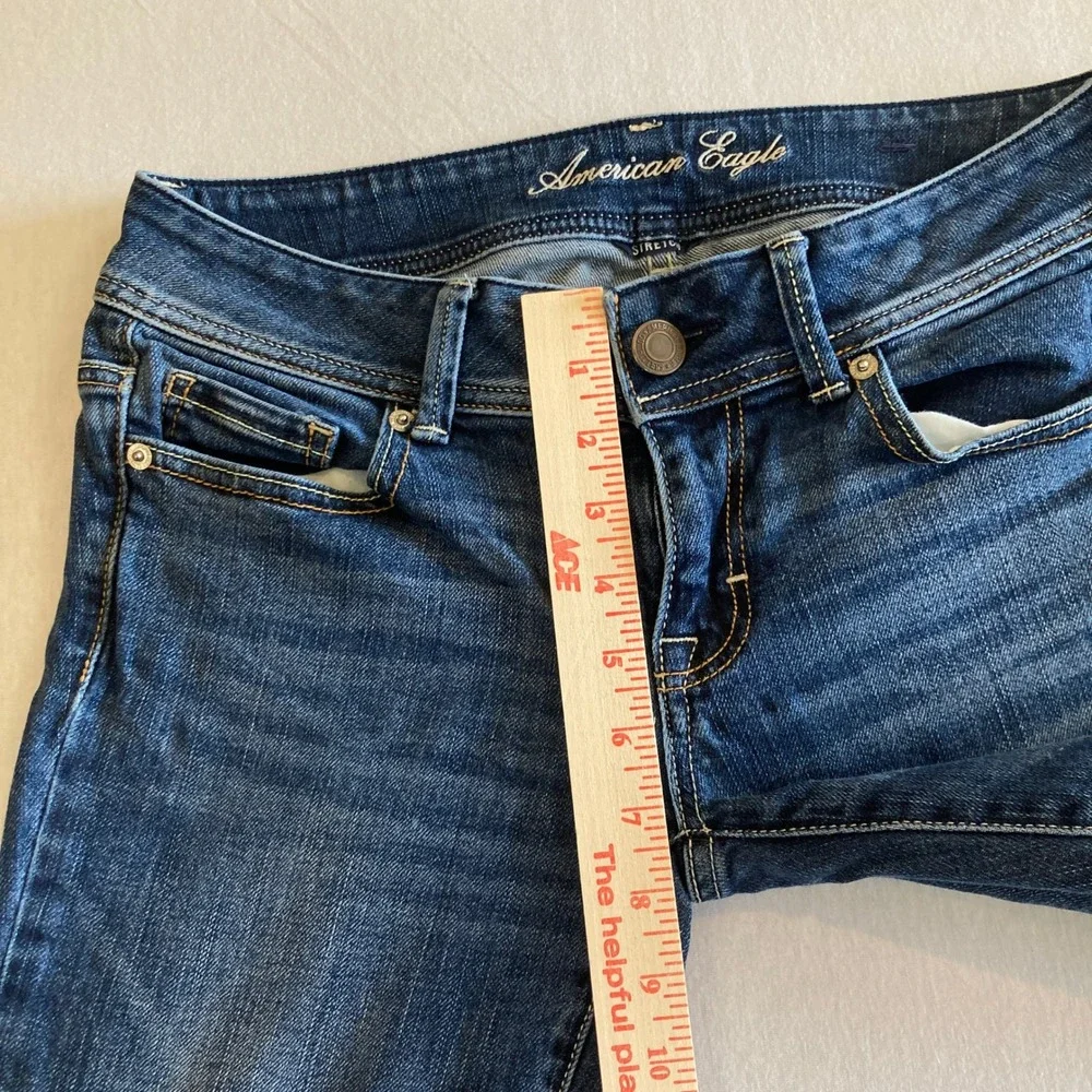 American Eagle Jeans Women 4 (30x30) Original Bootcut Denim Stretch Low Rise